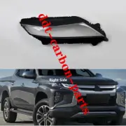 1Pcs For Mitsubishi L200 Triton 2012-2022 Right side Headlight Lens Cover+Glue