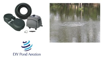 NEW 1.5 acre Large POND aerator system w/ 2 Diffusers/ Sink tube/Complete KIT