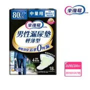 【來復易】男性漏尿墊輕薄型(20cc少量/80cc中量/200cc特多量)