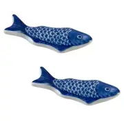 2 Pcs Cutlery Drainer Ceramic Chopstick Rest Space-saving Tableware Holder