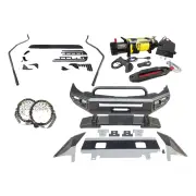 Safari Shield U Loop Bullbar Lights Side Steps Winch for Mitsubishi Triton MQ
