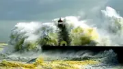 Storm,lighthouse,pier Canvas print wall Home Decor Quality canvas print