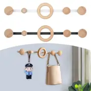 Coat Rack Wall Mounted Wooden Modern Organizer for Office Entryway Mudroom