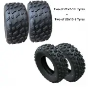 Set of 21x7-10 & 20x10-9 Tyre for 200c 250cc 300cc Quad UTV Bike ATV Buggy