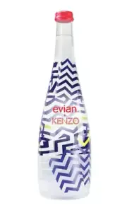 Kenzo x Evian Luxury Glass Mineral Water Bottle