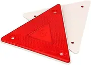 2 Red Tail Light Triangle Warning Reflector Stop Warning Sign, Reflective Safety Sign Board Truck Board