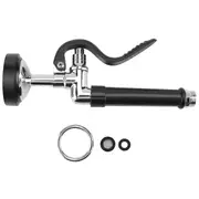 Pre Rinse Sprayer Commercial Kitchen Faucet Parts Chrome Finished (Black) Silver black
