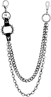 [Holibanna] Unisex Heavy Duty Belt Chain for Wallet and Keys Punk Pants Chain with Design for Street Dance and Cosplay Performance