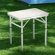 60cm Weisshorn Camping Table Folding Wooden Adjustable Portable Outdoor Picnic Desk