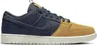 Size 8M/9.5W - Nike SB Dunk Low Navy Desert Ochre. Ships ASAP
