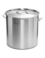 [SOGA] Top Grade Thick Stainless Steel Stockpot 18/10 33L in Silver