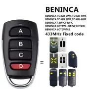 BENINCA TO.GO2 WP 433,92Mhz Fixed Code Remote Control Key Fob Gate Barrier
