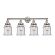 Innovations Lighting Canton 4 Light Bath Vanity, SN/Seedy - 616-4W-SN-G184