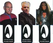 BOOKMARK lot of 3 Star Trek Generations '93 vtg Next Generation Jean-Luc Picard