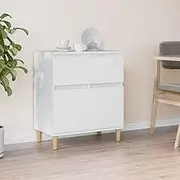Sideboard White 60x35x70 cm Engineered Wood Modern Storage Furniture Home Decor