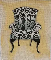 Chair Needlepoint Canvas by Mary Kay Crowley