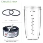 For Blender 32OZ 900W Juicer Mixer Blender Cups with Rubber Gaskets