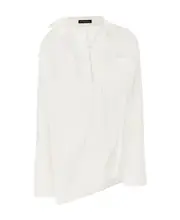 Ann Demeulemeester Long-Sleeved Button-Up Shirt IT40,IT42 White