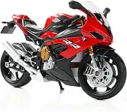 [Risopen] 1:12 S1000RR Motorcycle Model Toy Mini Alloy Metal Diecast Motorcycle Model White Motorcycle Model Toy Collection for Men Kids Boys