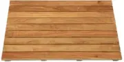 Natural Teak Bathroom Shower Mat 18 in. x 25 in. Steam Room Spa Floor Sturdy