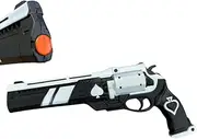 KinStore 15.5 inch Foam Hand Cannon Prop Cosplay Costume Foam Pistol Game Anime Xmas Kids Toy Collection (White)