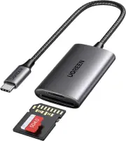 SD 4.0 Card Reader USB C UHS-II SD TF Card Adapter 2-in-1 Memory Card Adaptor fo