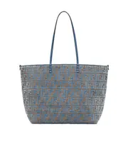 Fendi Roll Monogrammed Large Tote Bag One size light green