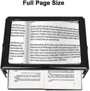 Magnifying Glass With Light, 3x Magnification Reading Magnifiers Reading Aid - A4 Rectangu tao