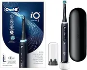 Oral-B iO 5 Electric Toothbrush, Magnetic Technology, 5 Cleaning Modes for Dental Care, LED Display & Travel Case, Designed by Braun, Matt Black