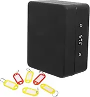 HAPINARY Wall Mounted Key Cabinet with Lock Key Organizer Effortless Installation for Home and Office Code Access