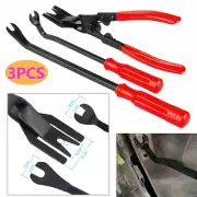 3Pcs Car Trim Clip Upholstery Removal Tool Door Panel Fastener Pin Pliers Puller
