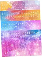 JOINPAYA 17-note Kalimba Sticker Set Beginner Finger Piano Key Decals 4pcs Pvc Material Easy Peel Stick Music Learning Tool