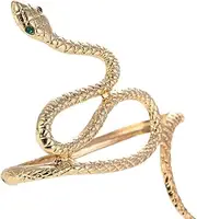 [RORPOIR] Elegant Snake Arm Cuff Fashion Arm Jewelry for Women Upper Cuff Snake Design Bands