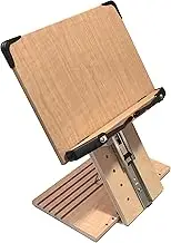 A+ Book Stand BS1500PRO Book Holder w/Adjustable Height Eye-Level College Textbooks Cookbook Heavy Duty Angle Foldable Reading Desk Sturdy Bookstand-Bookstands-Music Books Tablet Ergonomic Recipe