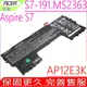 ACER 電池(原廠)-宏碁電池 AP12E3K,ASPIRE S7電池,11CP5/42/61-2,S7-191電池,11CP3/65/114-2,MS2363電池,UltraBook 7.4V,28WH