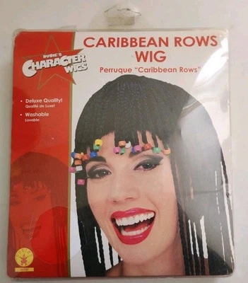 Rubies Caribbean Rows Wig Adult Womens Costume Jamaican Wig B2934