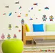 壁貼【橘果設計】機器人 DIY組合壁貼/牆貼/壁紙/客廳臥室浴室幼稚園室內設計裝潢