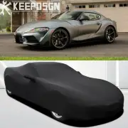 For 20-25 Toyota GR Supra Full Car Cover Outdoor Indoor Satin Stretch Waterproof (for: Toyota)