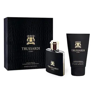 【TRUSSARDI】Uomo 男性淡香水 經典禮盒(50ml+沐浴精100ml)