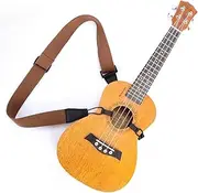 Generic Ukulele Strap Non- punching Ukulele Shoulder Strap Adjustable Clip On Ukulele Belt with Double J Hooks No Drilling