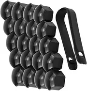 SOLUSTRE Screw Cap Decor for Car Tire Bike Wheel Black Hexagon Socket Protection Cover Screw