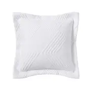 Bianca Cassiano Polyester Jacquard White Cushion Cover Pillowcase - 43x43cm