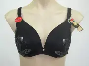 Berlei Ladies Luxury Lace Premium Underwire Bra size 10DD Colour Black