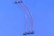 3 Aeroflex Mil-Spec RG316 R/A SMB (F) - R/A SMB (F) 6.5" Cable Connector Adapter