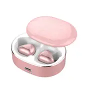 Wireless Earphone Tws Wireless Binaural Sports Headphone Metal Subwoofer Stereo Bluetooth Headset Rose Gold
