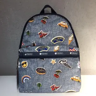 小Z代購#Lesportsac 牛仔很忙 降落傘防水包 雙肩後背包 7812 款 後背包