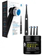 Pursonic USB Rechargable Toothbrush, 3 Brush Heads & Teeth Whitener
