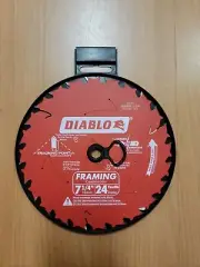 Diablo D0724R 7-1/4 " 24-Teeth Tracking Point Framing Circular Saw Blade