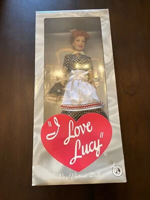 Franklin Mint "I LOVE LUCY" 16" Vinyl Lucille Ball Doll UNUSED in BOX