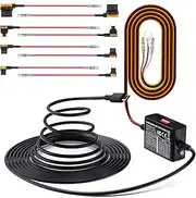 Vantrue 3-Lead Acc Hardwire Kit for Dash Cam, 5 Low Voltage Protection Options with Shifting Gear for Parking Mode, 14.8ft Type C USB 12V-24V to 5V with Fuse Holders for N4,N4 Pro,N5,S1P, E1,E2,E3,N2S